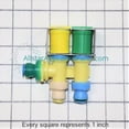 thumbnail image 3 of Whirlpool Refrigerator Water Inlet Valve WPW10279866, 3 of 6