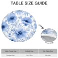 thumbnail image 6 of Pioneer Flower Floral Print Pattern Round Fitted Tablecloth with Elastic Edge,Dining Table Cover Waterproof,Outdoor Round Tablecloth for Camping,Dining,Indoor and Outdoor, 6 of 7