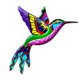 thumbnail image 1 of Note pour la Commande: Expédié en Sac Opp Pendentif Maison Colibri Art Fer - Sac Opp - Opp, 1 of 8
