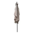 thumbnail image 4 of 6 x 9ft Outdoor Patio Umbrella with Crank and Push Button Tilt, Waterproof Umbrella for Garden, Backyard, Swimming Pool, Market, Sun Shade Umbrella, Mushroom, 4 of 7