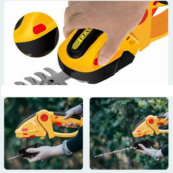 Hedge Trimmer,2 in 1 Cordless Electric Grass Shear Hedge Trimmer Cordless Grass Shear Hedge Trimmer Exceptional Value