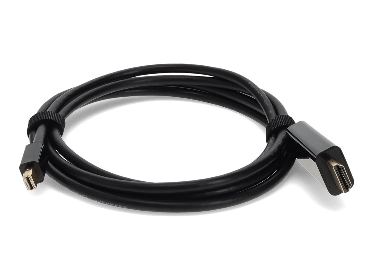 Startech 6 ft Mini DisplayPort to HDMI Cable - M/M - HDMI Male Digital Audio/Video - DisplayPort Male Digital Audio/Video - 6ft - Black