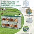 thumbnail image 5 of EAGLE PEAK 8 Compartment Metal Nesting Boxes for Chicken, Wall Mount/Free Standing Poultry Nest, Galvanized Steel Nesting Boxes for Hens, 5 of 10