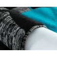 thumbnail image 4 of RUG AND DECOR Newport Collection Modern Abstract Geometric Design Area Rug Turquoise Black Grey Living Room Bed Room Carpet Alfombras para Sala, 4 of 4