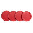thumbnail image 2 of Mini Palettes de Hockey sur Air - Ensemble de Remplacement - Ensemble de Deux Poussoirs de Hockey sur Air Rouge et Quatre Palets Rouges de 2 Pouces I Epic Gifts, 2 of 5