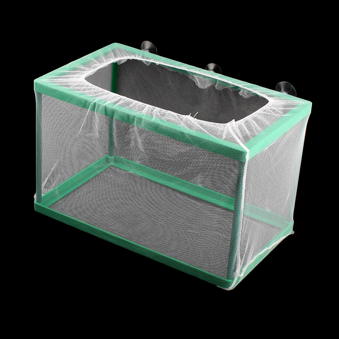 Aquarium Fishbowl Tank Floating Box Fry Shrimp Breeding Cage Net White