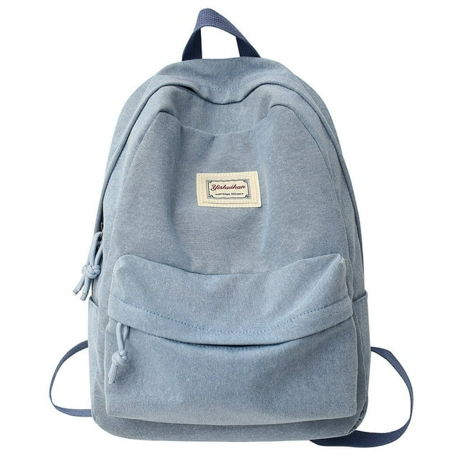 Sac à Dos pour Étudiants Grande Capacité Mode Solide pour Femmes (Gris)