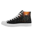 thumbnail image 5 of Coolcustomize Men's Plus Size Gothic High-top Sneakers, Gothic Spider Design Casual Shoes, Cool Urban Street Style Trainers, Stylish Lace-up Boots Perfect for Halloween, Holidays & Casual Attire, 5 of 10