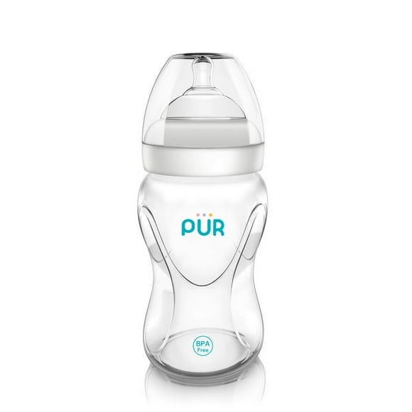 Biberón PUR Plus Cuello Ancho 8oz Anticólicos PUR 9812