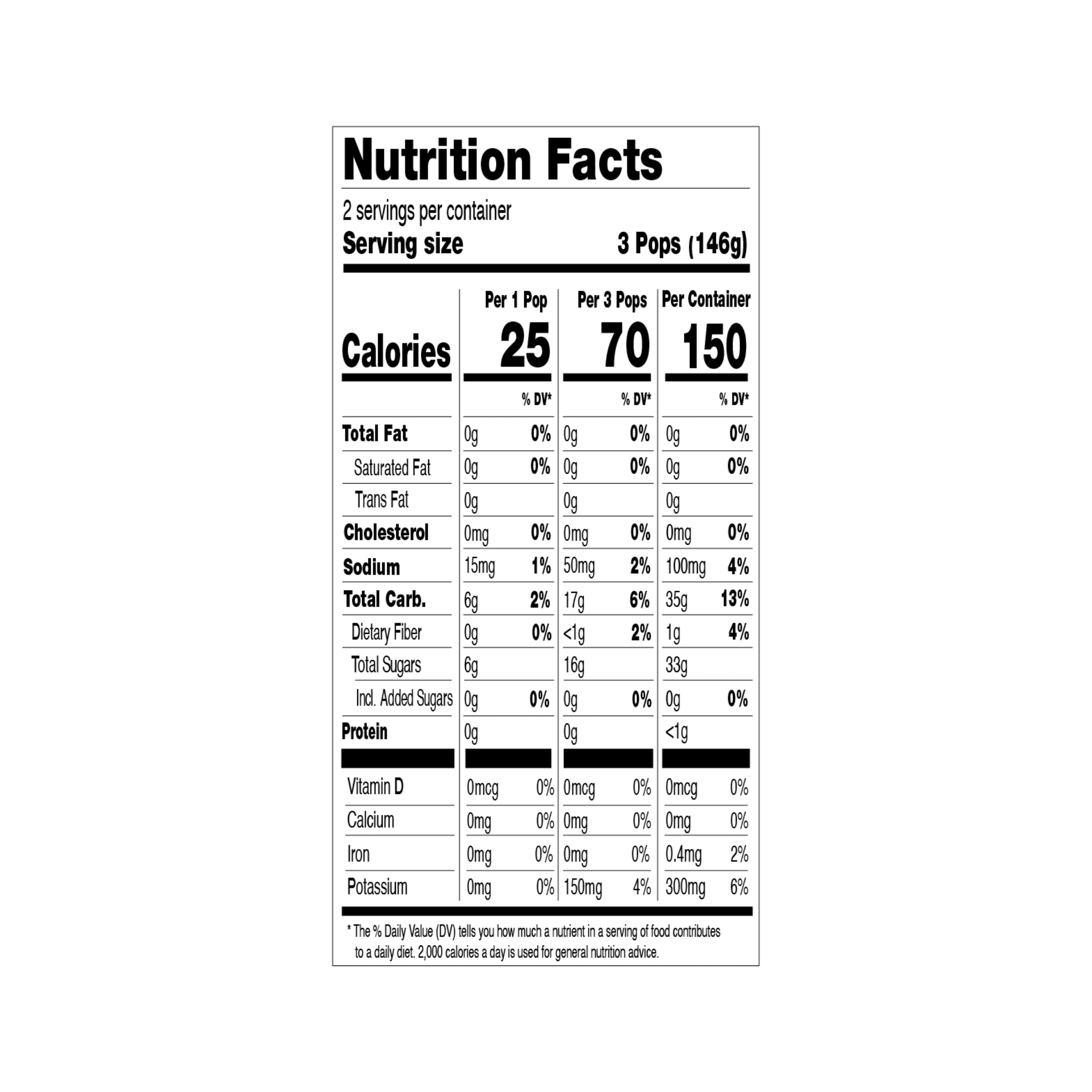 Good Pop, No Sugar Added, Star Wars Green Apple Junior Pops, Net Wt 9.9 fl oz Carton Box (Frozen)