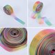 thumbnail image 4 of Cinta de organza de 50 yardas, cintas de organza de satén transparente arco iris para envolver regalos, decoración, manualidades, Navidad, bodas, fiestas, cumpleaños, festivales, suministros de, 4 of 5