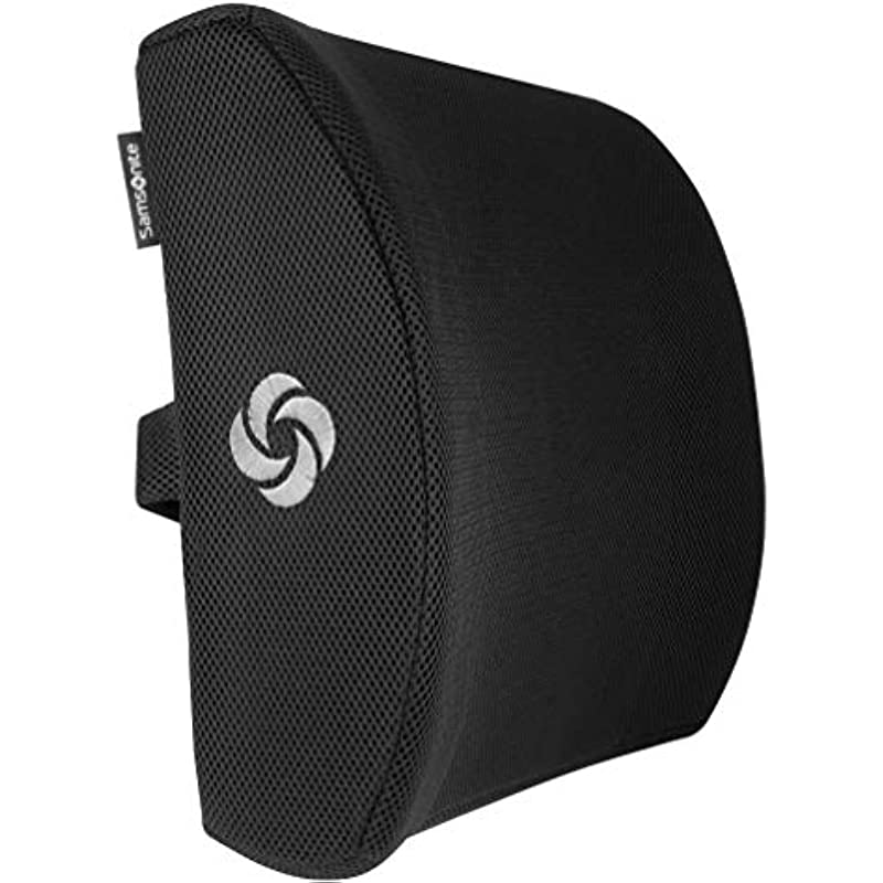 SAMSONITE, Ergonomic Lumbar Support Pillow for Chair Elevates Lower