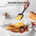 thumbnail image 6 of U-Taste 600°F High Heat Resistant Silicone Spatula Set of 4, BPA-Free Food Grade Kitchen Cooking Baking Mixing One Piece Seamless Flexible Rubber Scraper for Nonstick Cookware (Black), 6 of 10