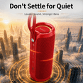thumbnail image 4 of Portable Bluetooth Speaker RGB IPX6 Waterproof, 15W Loud Sound, Deep Bass, Bluetooth 5.3 Wireless Stereo Pairing 15H Playtime, for Home/Outdoor/Party/Beach, Birthday Gift (Red), 4 of 9