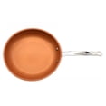 thumbnail image 5 of Aluminum Alloy Copper-Colored Non-Stick Frying Pan with Flat Bottom - 10 Inch (24cm) Multi-Size Round Cookware for Even Heat Distribution, Versatile Frying/Simmering/Boiling, Durable & Easy Clean, 5 of 5