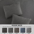 thumbnail image 4 of Mainstays Cotton-Rich T-Shirt Soft Jersey Quilt, Queen/Full, Reversible, Black Stripe, 4 of 8