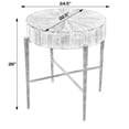 thumbnail image 7 of Butler Specialty Company Akemi 24.5" Round Wood and Iron Side Table - Natural, 7 of 7