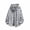 White, variant on Mens Buffalo Plaid Jacket Casual Lightweight Hoodie Long Sleeve Jacket Loose Fit Button Down Drawstring Shacket with Pockets Dark Gray XL