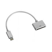 4XEM 4X830PINACBL White 8 Pin to 30 Pin Lightning Cable Adapter for iPhone 5, iPod Touch, iPod Nano, iPad Mini
