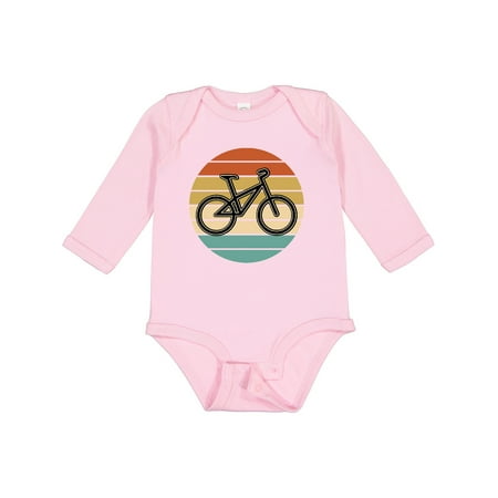 

Inktastic Bicycle Vintage Cyclist Sunset Gift Baby Boy or Baby Girl Long Sleeve Bodysuit