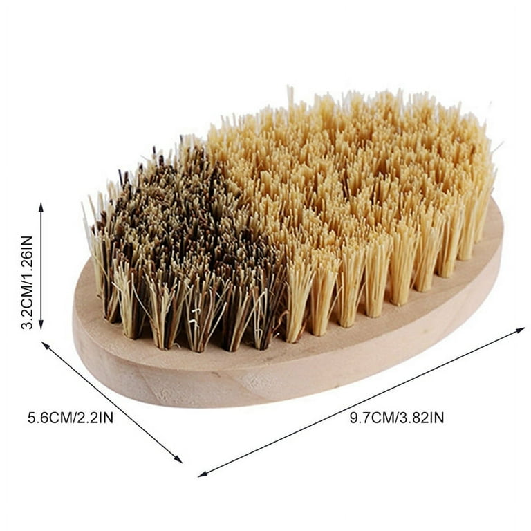 TXV Mart Natural Bamboo Fruits and Vegetable Brush Scrubber With