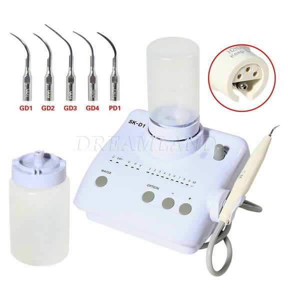Dental Ultrasonic Piezo Scaler (LED) w/ Handpiece 5*Tips fit EMS Cavitron/DTE Dental Scaler Dentist ST