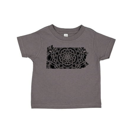 

Inktastic Pennsylvania Silhouette Mandala Gift Toddler Boy or Toddler Girl T-Shirt