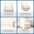 thumbnail image 2 of Baby Relax Rylan 4-in-1 Swivel Glider Rocker Recliner Chair, White, 2 of 12