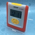 thumbnail image 2 of English Talking LCD Digital Alarm Clock with Big Time Display and Loud Voice and Snooze, for Blind People or Visually Impaired People or Low Vision (Orange), 2 of 8
