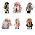 thumbnail image 4 of Kearding Chica bufanda sombrero guantes cálido felpa mano cuello cabeza calentador a prueba de viento al aire libre cómodo regalo espesado Suministros térmicos, 4 of 6