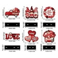 thumbnail image 4 of 6 Pcs Vintage Rustic Valentine‘S Day Wooden Table Decorations Classic Red Valentine‘S Day Wood Tabletop Sign Centerpiece Romantic Decor For Farmhouse Home Kitchen Tiered Tray, 4 of 9
