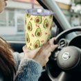 thumbnail image 6 of KLL Avocados And Hearts Print 40oz Stainless Steel Insulated Car Cup with Spillproof Lid - Keep Your Drink Hot or Cold on the Go-Without Straw, 6 of 8
