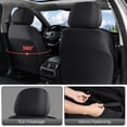 thumbnail image 2 of Coverado Car Seat Covers, Faux Leather with Mesh Fabric Front and Back Car Seat Protectors, 5 Seats Universal Fit for Most Cars SUV Trucks, Black&Red, 2 of 12
