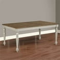 thumbnail image 6 of Katherine 70 Inch Rectangular Wood Dining Table Brown and White, 6 of 6