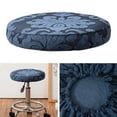 thumbnail image 4 of Stool Covers Round, Stretch Round Bar Stool Covers Washable Bar Stool Seat Covers Stool Cushion Slipcover Elastic Bar Chair Covers for 12-15 Inch Chair - Gray Blue, 4 of 7