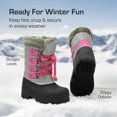 thumbnail image 3 of BURUDANI Kids Boys Girls Winter Snow Boots Insulated Outdoor Snow Boots Soft Warm Shoes Boots, 3 of 6