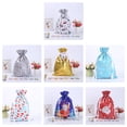 thumbnail image 4 of tredstone Christmas Candy Bag Drawstring Cookie Snacks Wrapping Packing Pouch Xmas Printed Party Gift M, 4 of 7
