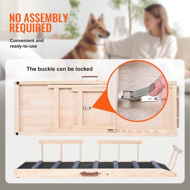 KFFKFF Adjustable Pet Ramp, Foldable with 6 Heights photo 6