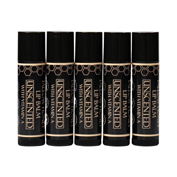Bálsamo labial Terra Lotus Terra Lotus Tallow hidratante con aceite de oliva, paquete de 5