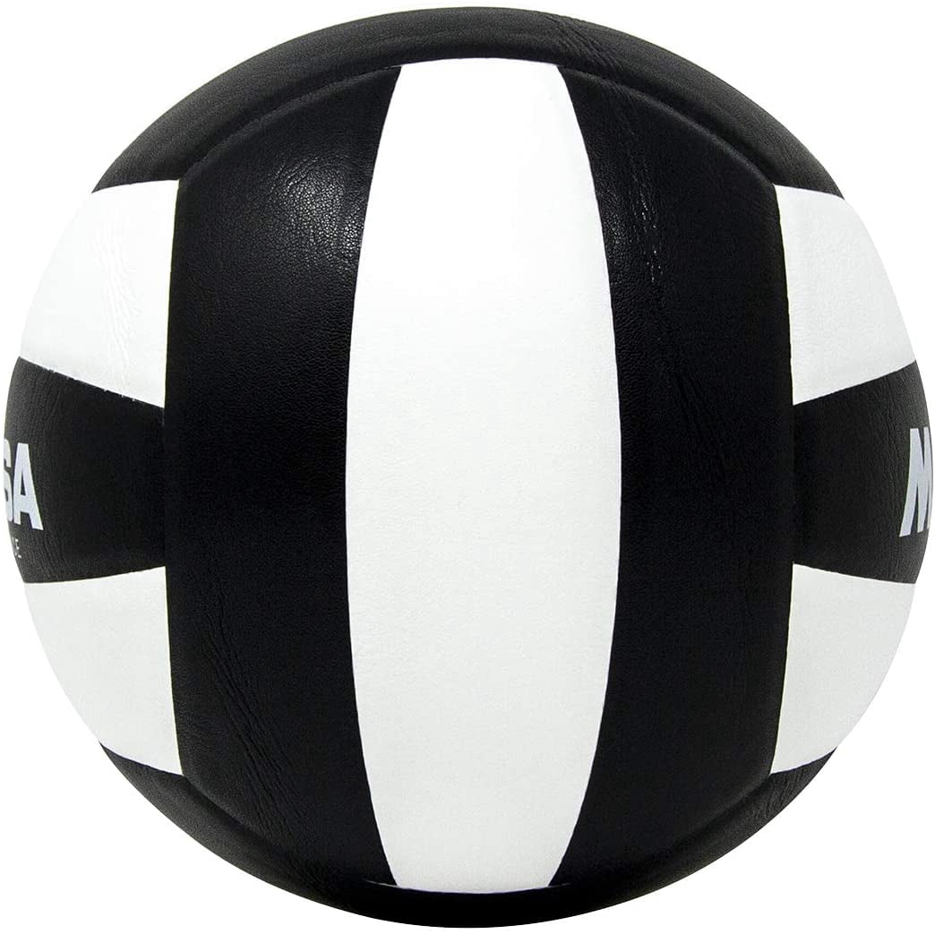 Mikasa VQ2000 Plus NFHS Competition Indoor Volleyball, Black/White