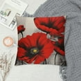 thumbnail image 2 of Nawypu  Poppy Flower Throw Pillow Cover Vintage Red Poppy Flower Decorative Pillowcase for Sofa and Bed Couch, 2 of 5