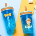 thumbnail image 3 of Zak Designs 15oz Blippi Kelso Tumbler Set, BPA-Free Leak-Proof Screw-On Lid with Straw Made of Durable Plastic and Silicone, Perfect Bundle for Kids, 2 Count (Pack of 1), 3 of 9