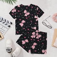 thumbnail image 5 of CYRBOKO Toddler Girls Athletic Outfit Sets, Comfy Summer Crew Neck Short Sleeve Elastic Waist Two-piece Sets Multicolor Size 3-4 T, 5 of 7