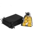 thumbnail image 2 of Bolsas de regalo con cordón transparente, bolsas de regalo de fiesta de boda de organza negra Bolsas de regalo de festival de Navidad de joyería, 100 piezas 4x6.3quot; kaili Sencillez, 2 of 5