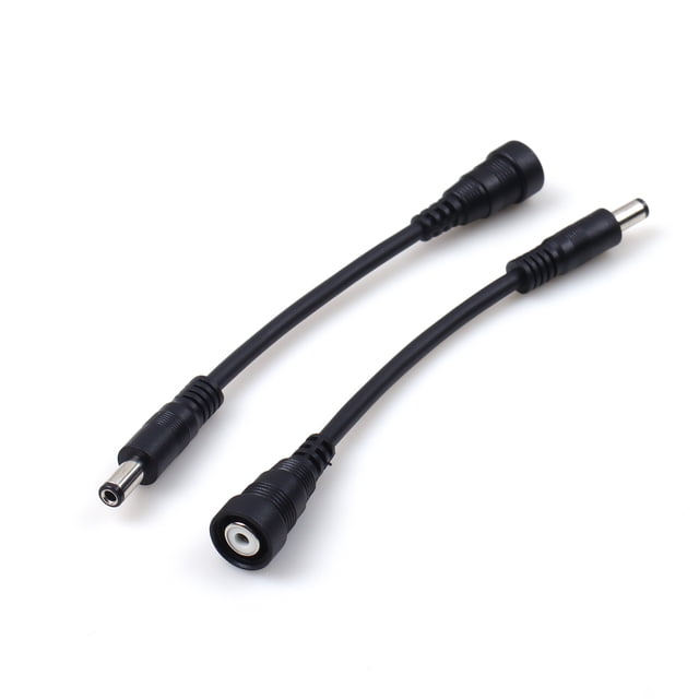 Câble Connecteur Audio Rca DC5.5*2.5mm Mâle vers Rca Femelle Mâle Câble d'Extension Argent Câble Rca