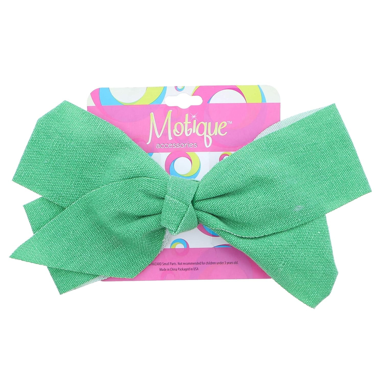 Motique Accessories 7 inch Canvas Hair Bow for Adult Female and Girls-  Green - Walmart.com, image size:1500x1500