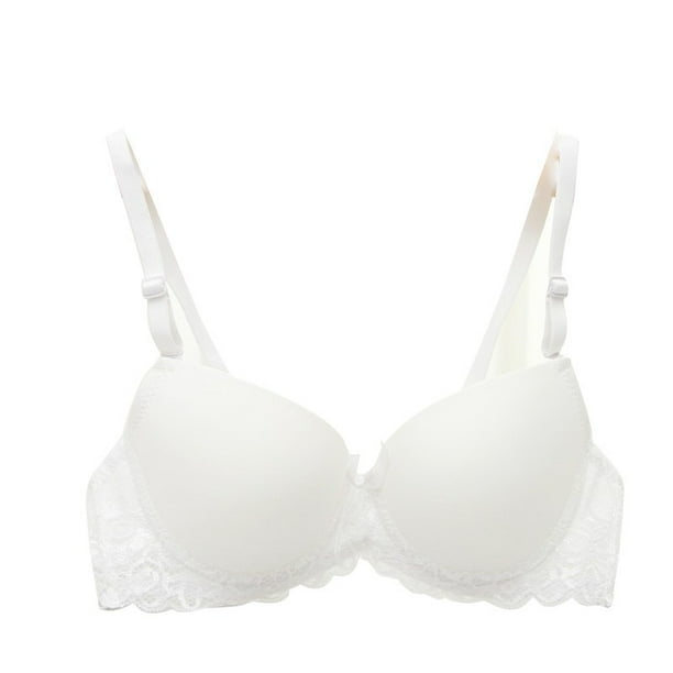 Push Up Padded Bras for Women Lace Plus Size Bra Add Two Cup Underwire  Brassiere (Color : White, Cup Size : 36A) : : Clothing, Shoes &  Accessories