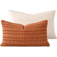 thumbnail image 2 of Fennco Styles Woven Textured Cotton Blend Throw Pillow Cover 12" X 20" - Emerald Decorative Sofa Cushion Case Sofa, Couch & Bed for Home Décor, 2 of 4