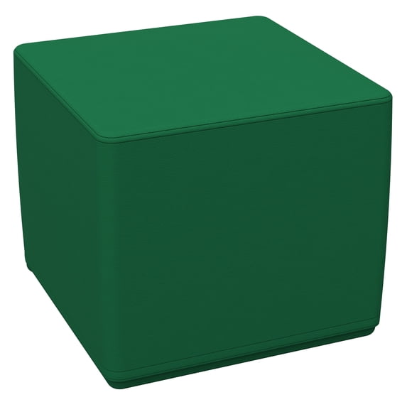 SoftZone® 18in Cube Ottoman Standard - Green