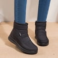 thumbnail image 2 of Ankle Boots For Women Non-slip Waterproof Snow Boots Flat Heels Warm Shoes, 2 of 9